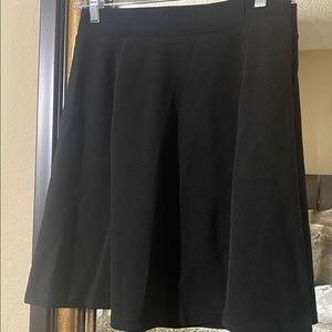 SHEIN High waste textured flare skirt